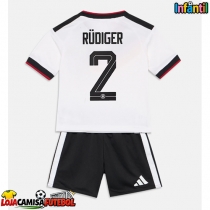 Camisa de Futebol Alemanha Antonio Rudiger #2 Equipamento Principal Infantil Mundo 2026 Manga Curta (+ Calças curtas)